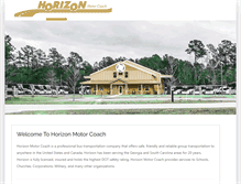 Tablet Screenshot of horizonmotorcoach.com